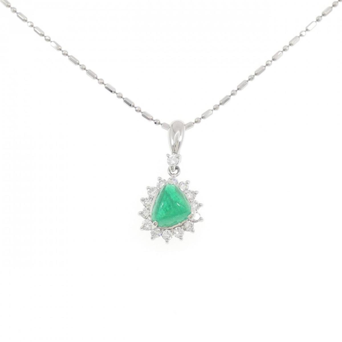PT900/PT850 エメラルド ネックレス 1.33CT【中古】