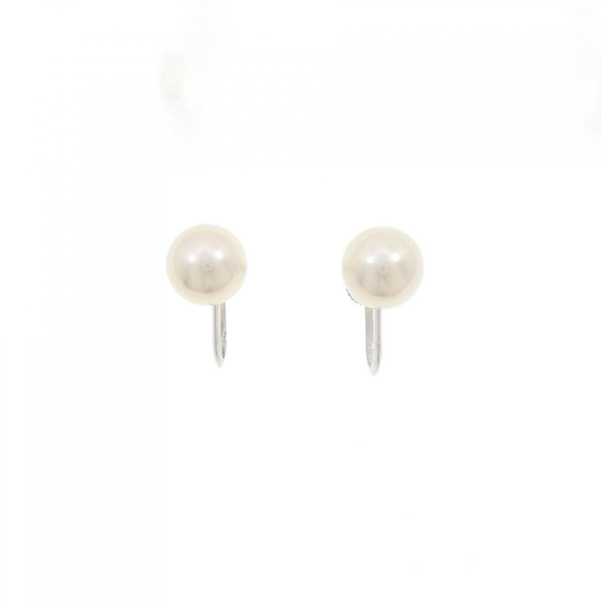 K14WG アコヤパール イヤリング 7.5mm【中古】