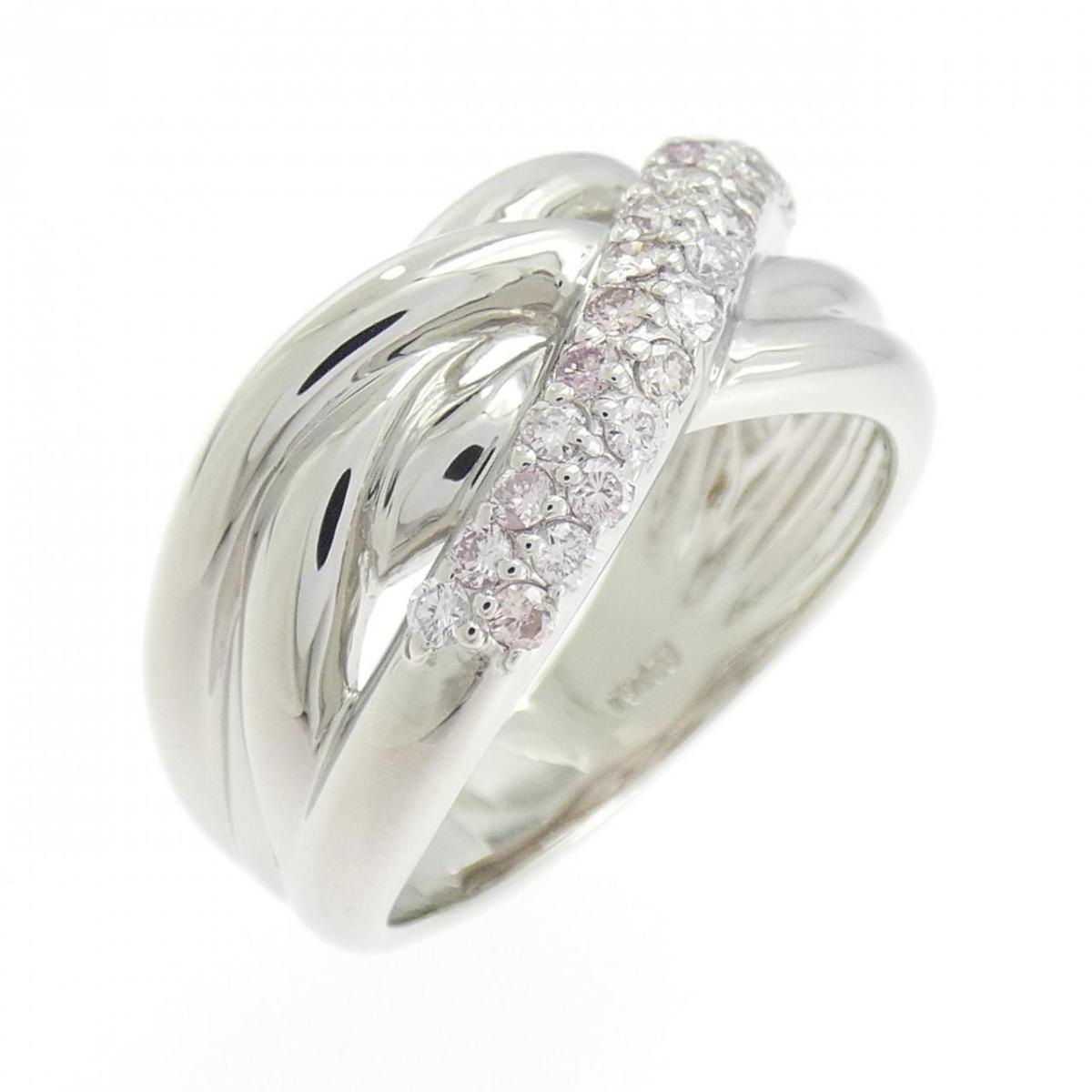 PT900 ピンクダイヤモンド リング 0.55CT【中古】