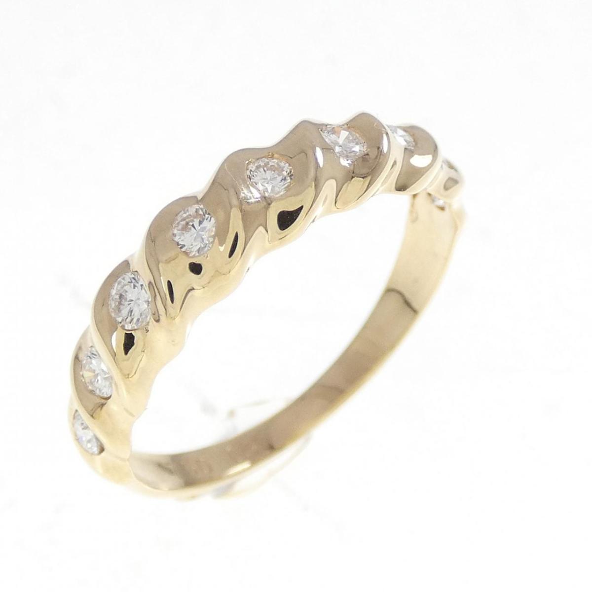 750YG ダイヤモンド リング 0.2CT【中古】