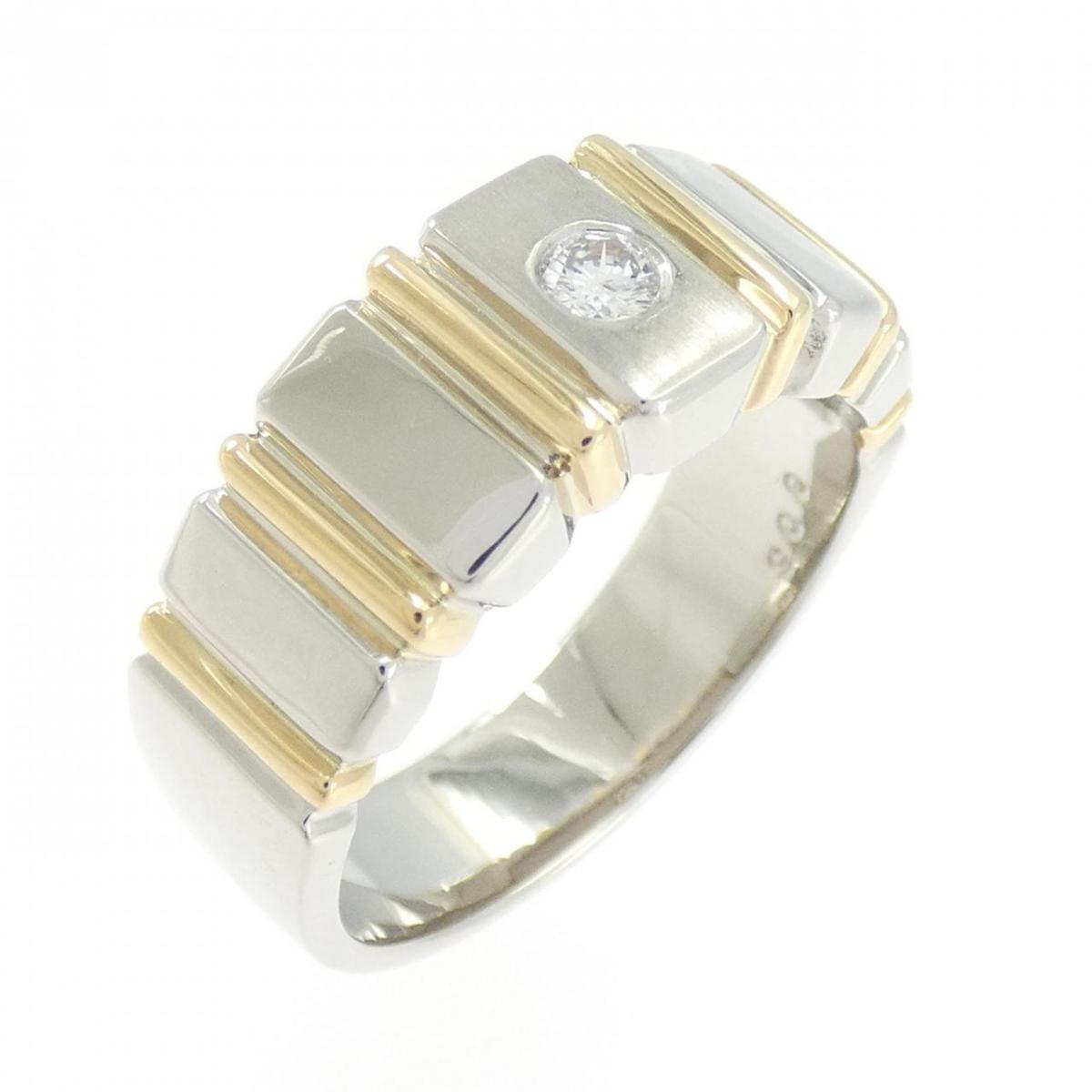 PT900/K18YG ダイヤモンド リング 0.05CT【中古】｜KOMEHYO ONLINESTORE 店