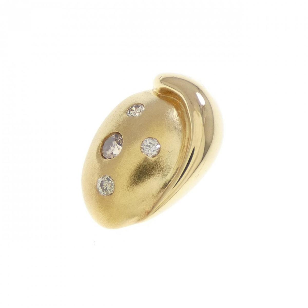 K18YG ダイヤモンド ペンダント 0.09CT【中古】
