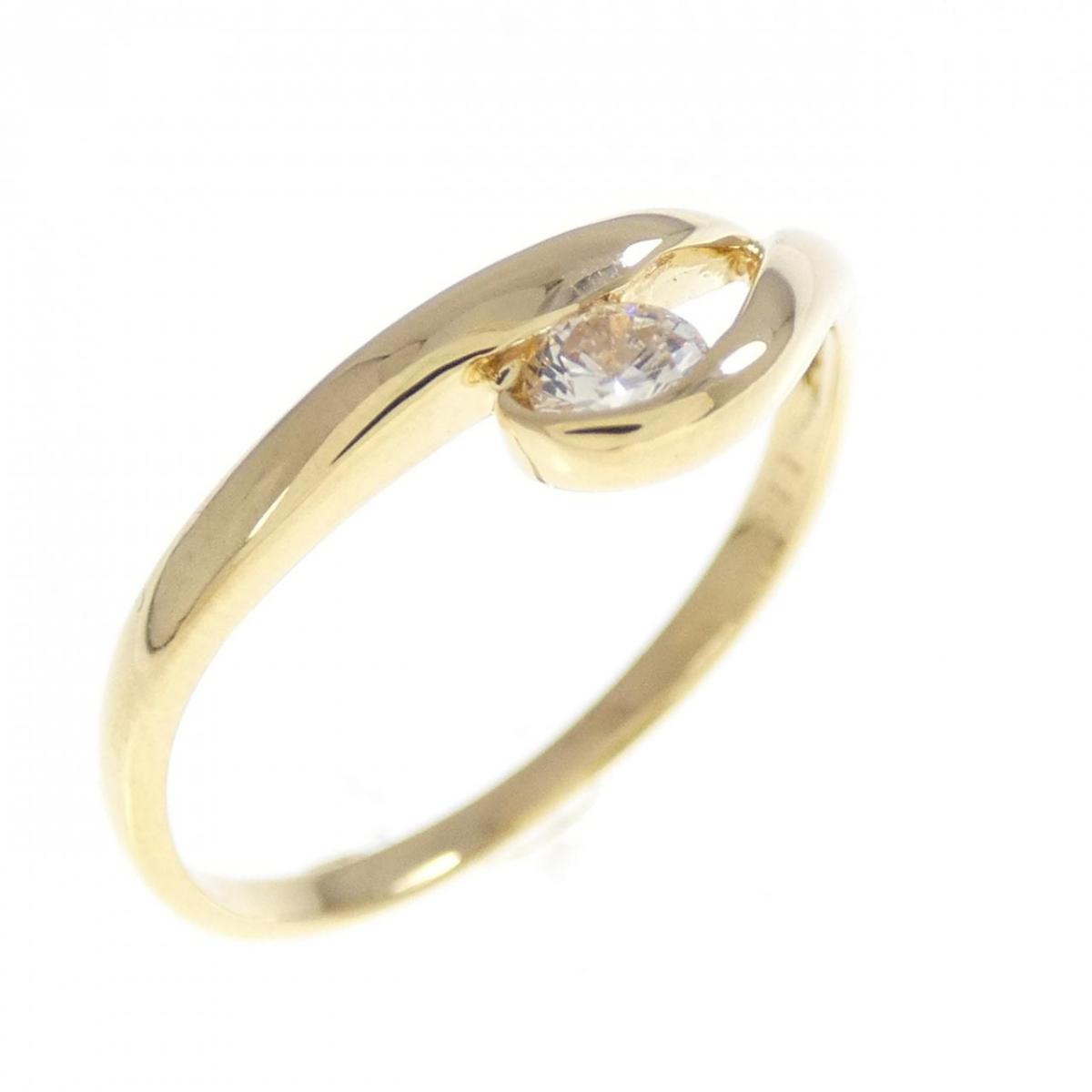 K18YG ダイヤモンド リング 0.11CT【中古】