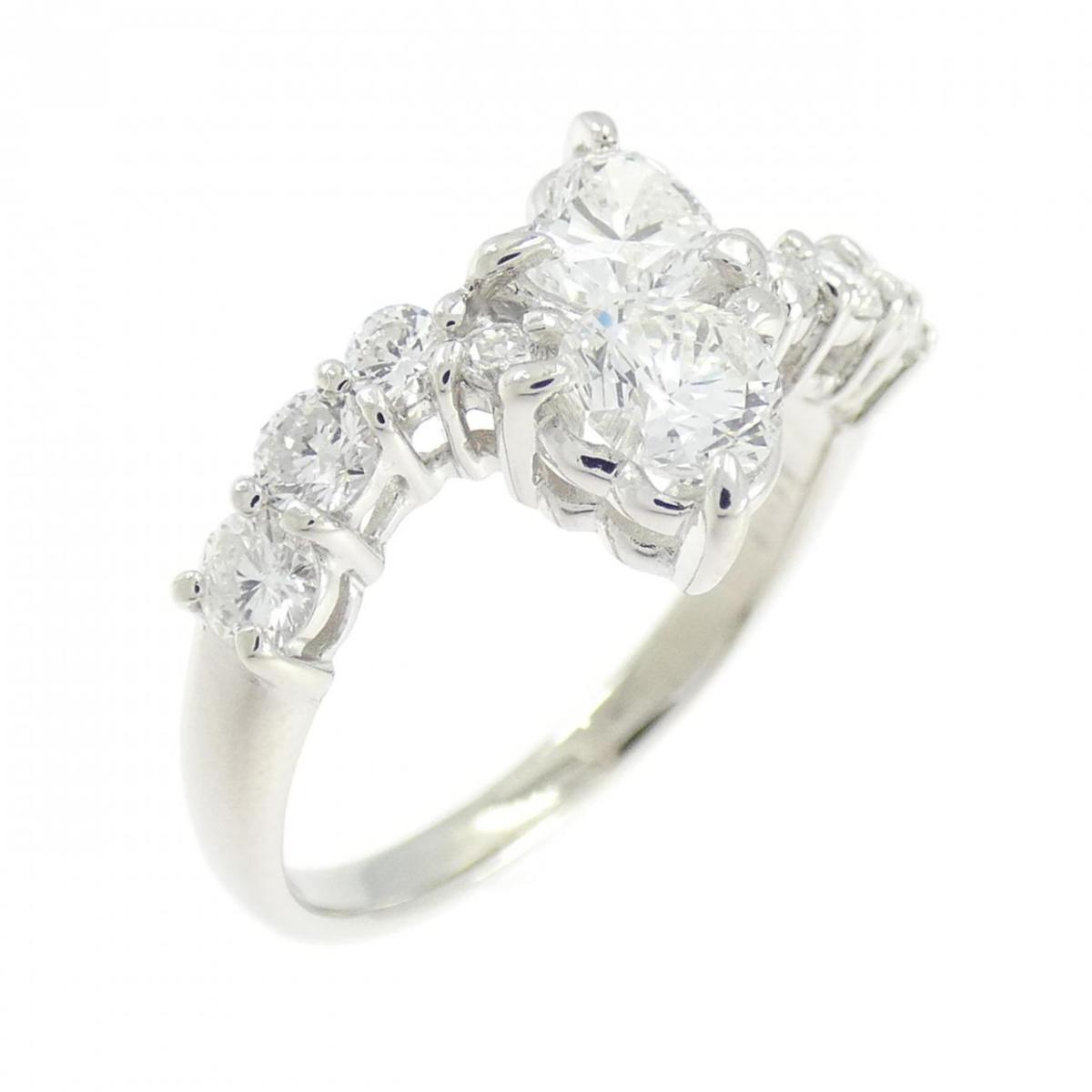PT900 ハート ダイヤモンド リング 1.00CT【中古】