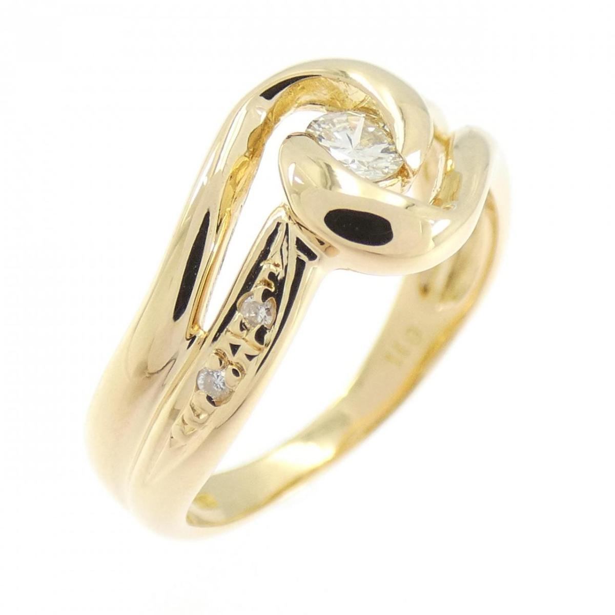 K18YG ダイヤモンド リング 0.11CT【中古】