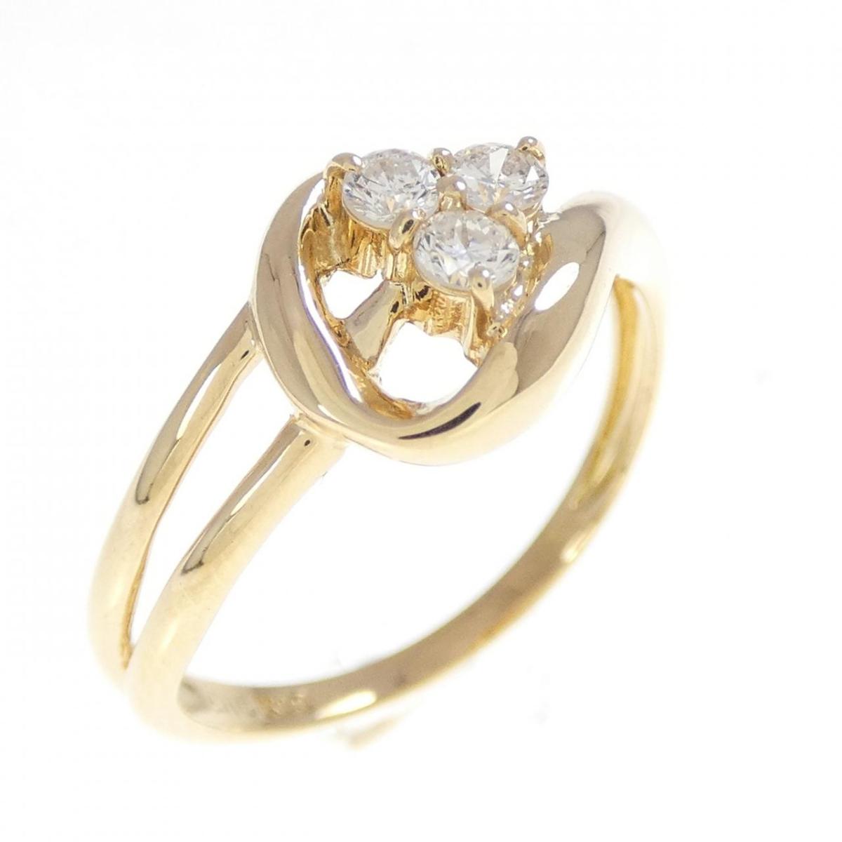 K18YG ダイヤモンド リング 0.16CT【中古】