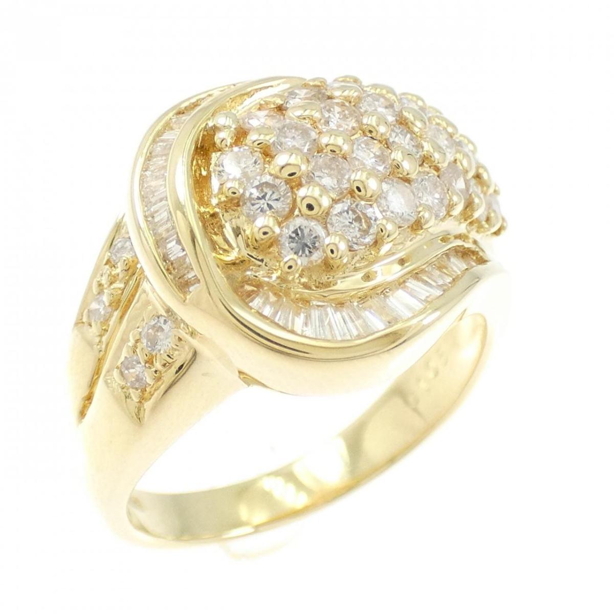 K18YG ダイヤモンド リング 1.05CT【中古】