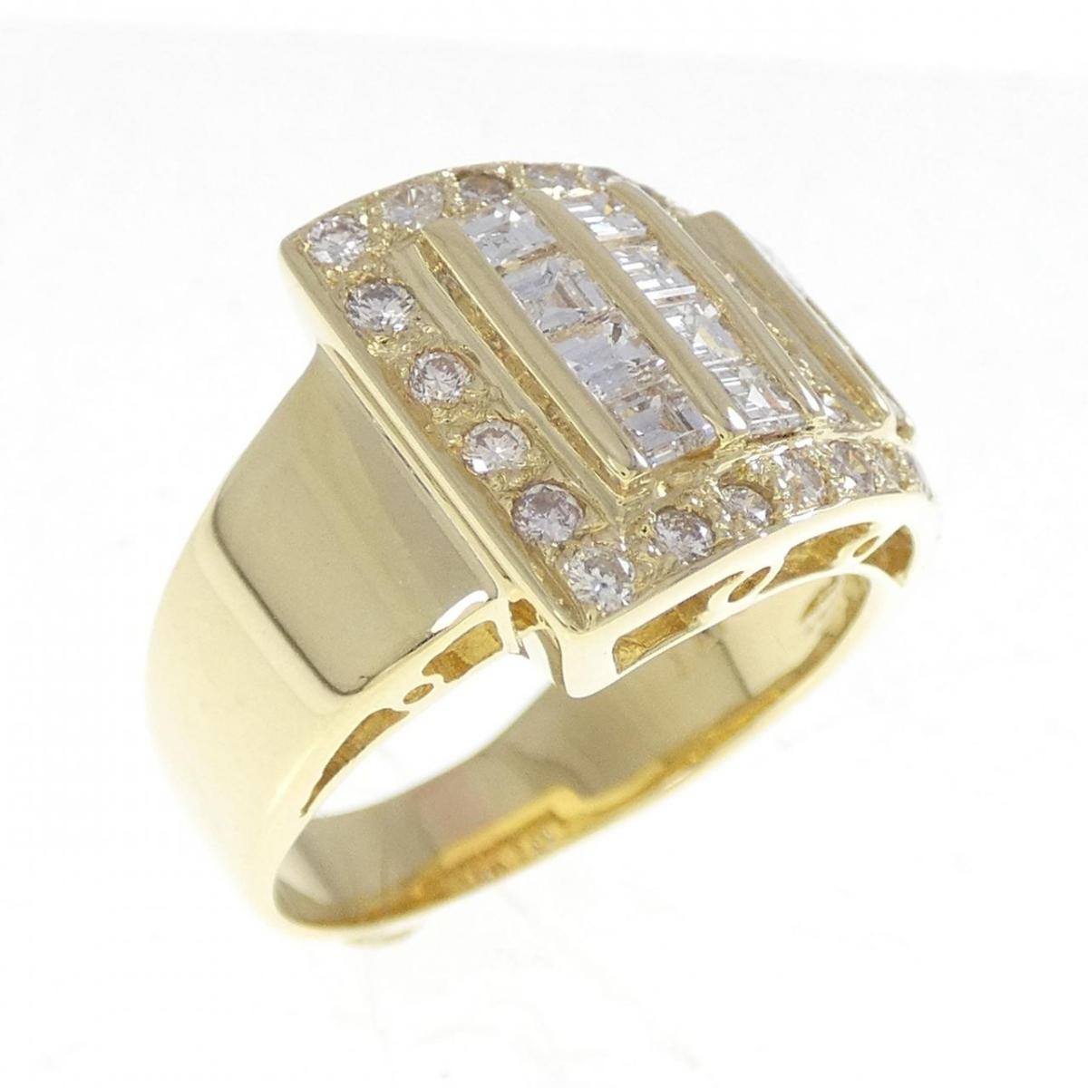 K18YG ダイヤモンド リング 1.77CT【中古】