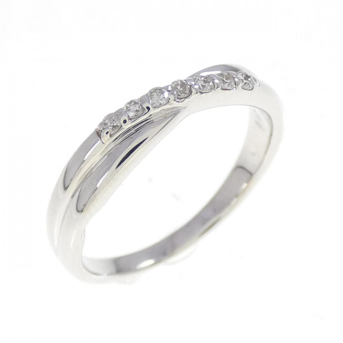 K10WG ダイヤモンド リング 0.07CT【中古】
