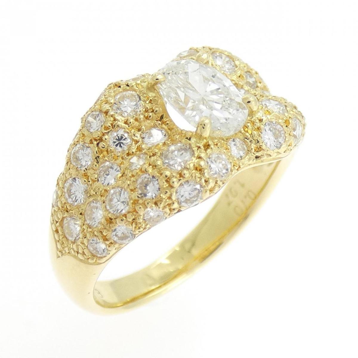 K18YG ダイヤモンド リング 0.70CT【中古】
