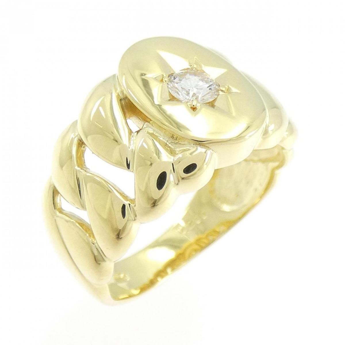 K18YG ダイヤモンド リング 0.200CT【中古】