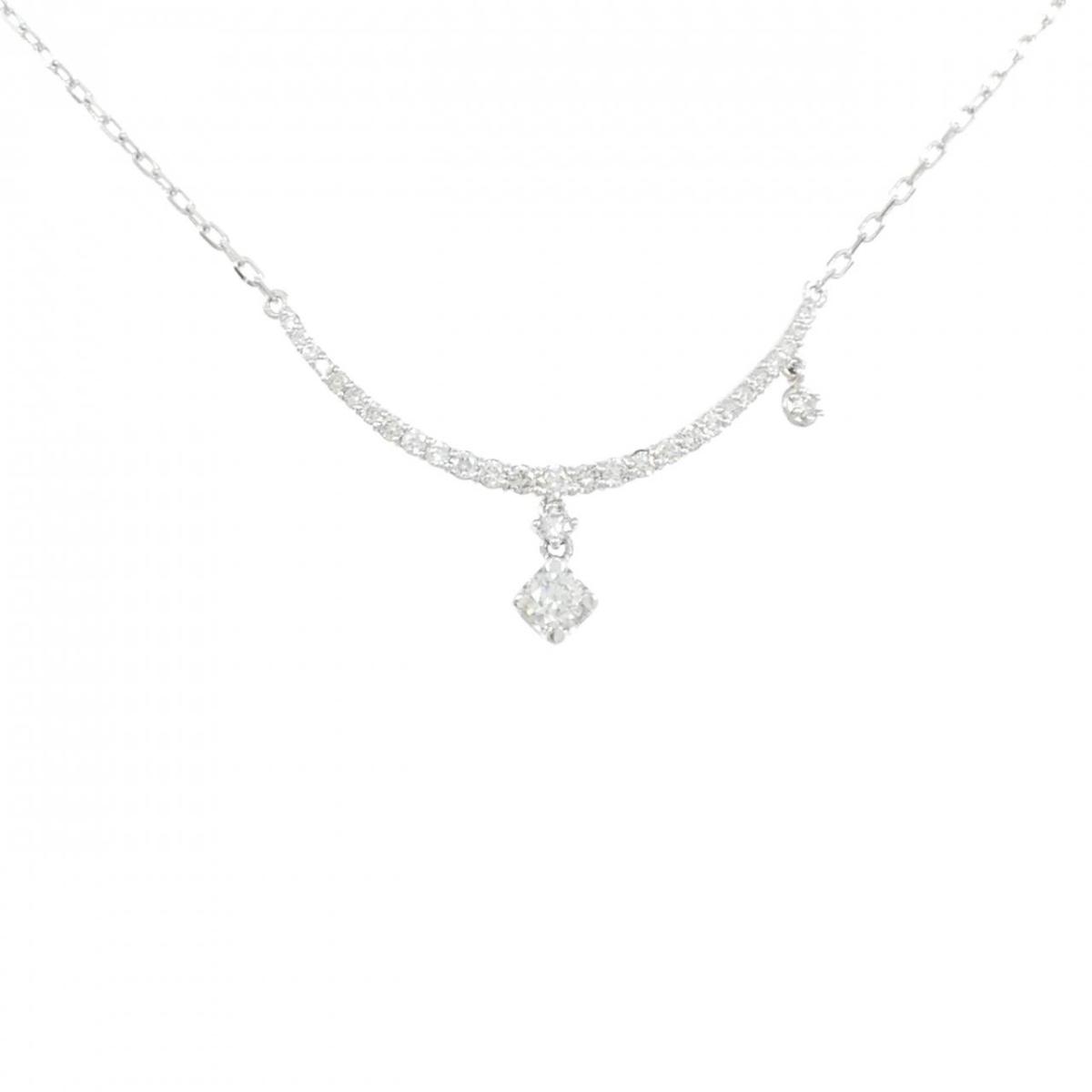 K18WG ダイヤモンド ネックレス 0.44CT【中古】|KOMEHYO ONLINESTORE 店