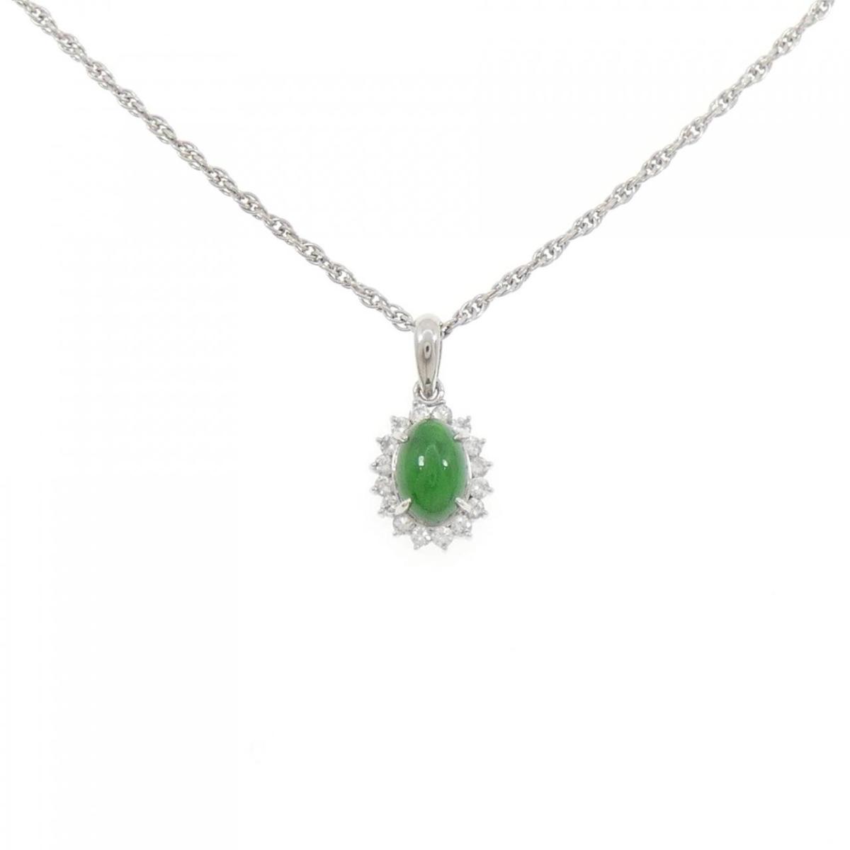 PM/PT850 ヒスイ ネックレス 0.89CT【中古】