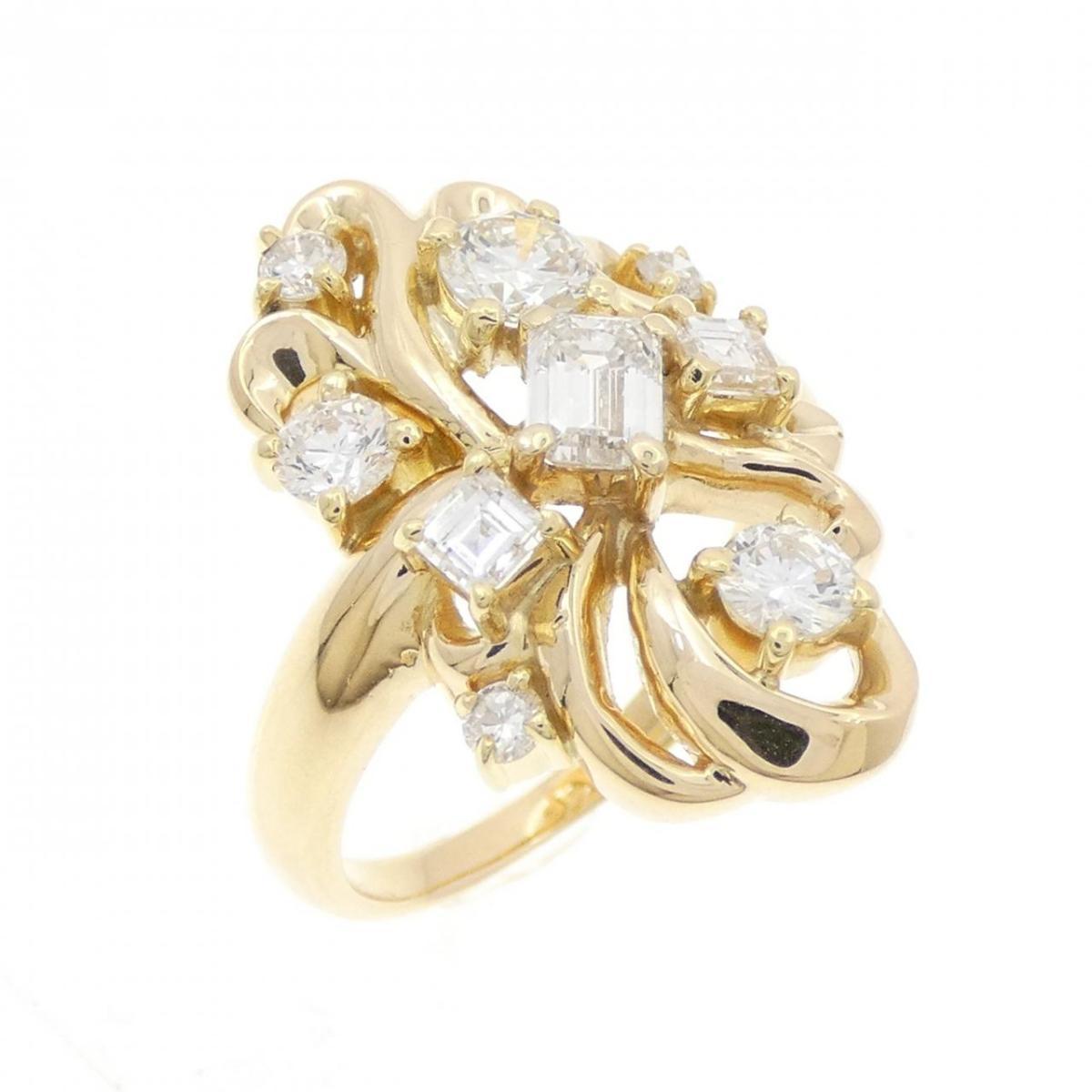 K18YG ダイヤモンド リング 1.26CT【中古】