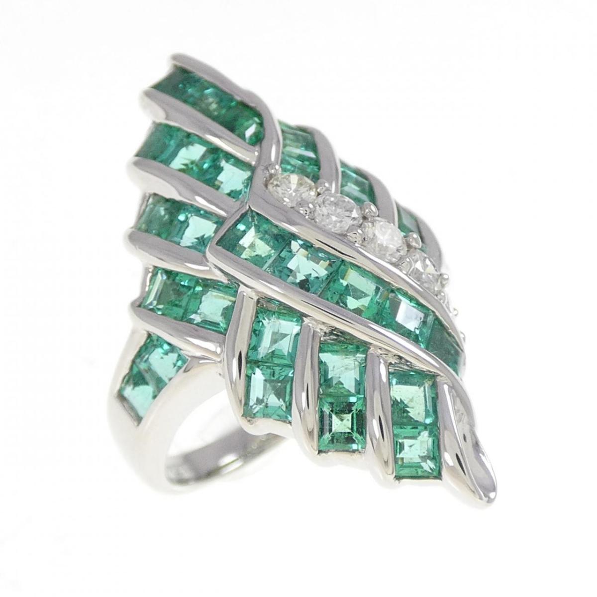 PT900 エメラルド リング 3.12CT【中古】|KOMEHYO ONLINESTORE 店