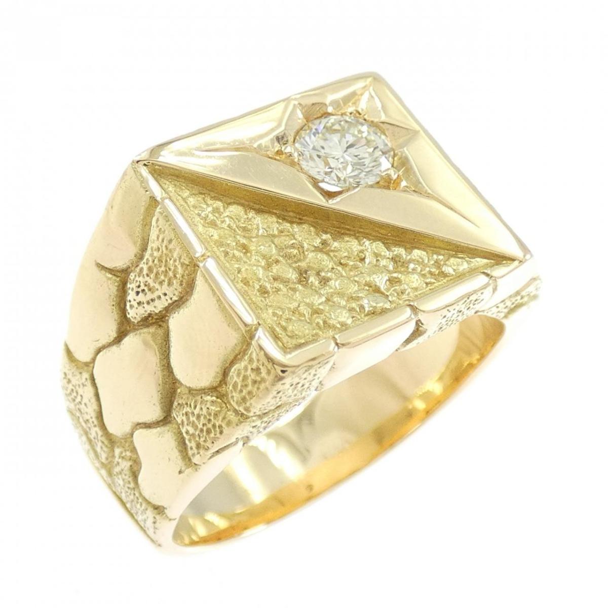 K18YG ダイヤモンド リング 0.347CT【中古】