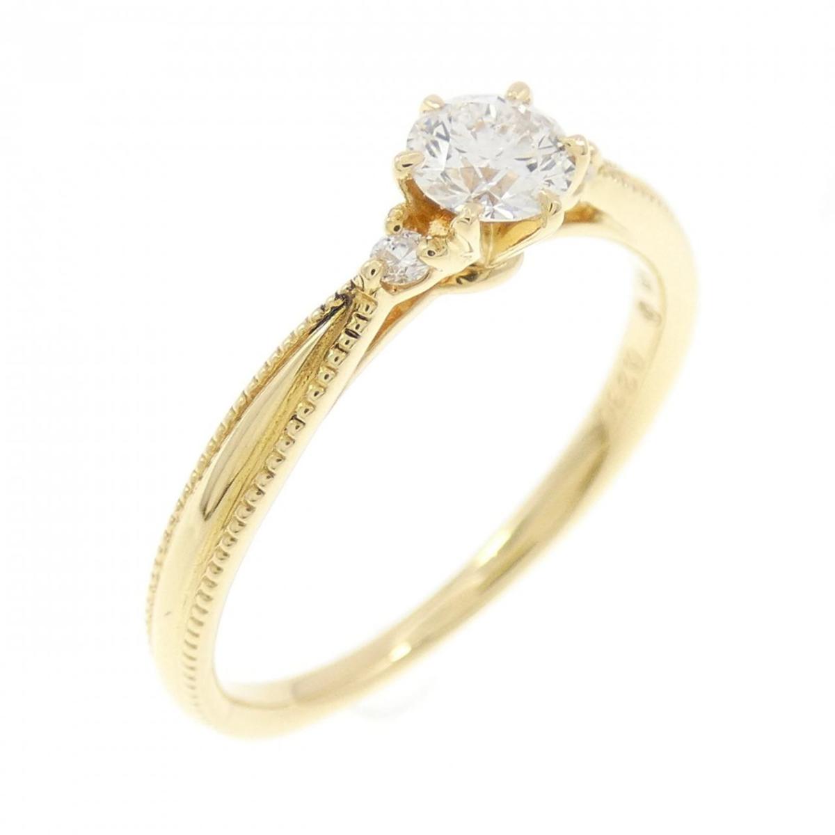 K18YG ダイヤモンド リング 0.230CT F SI1 3EXT H&C【中古】|KOMEHYO ONLINESTORE 店