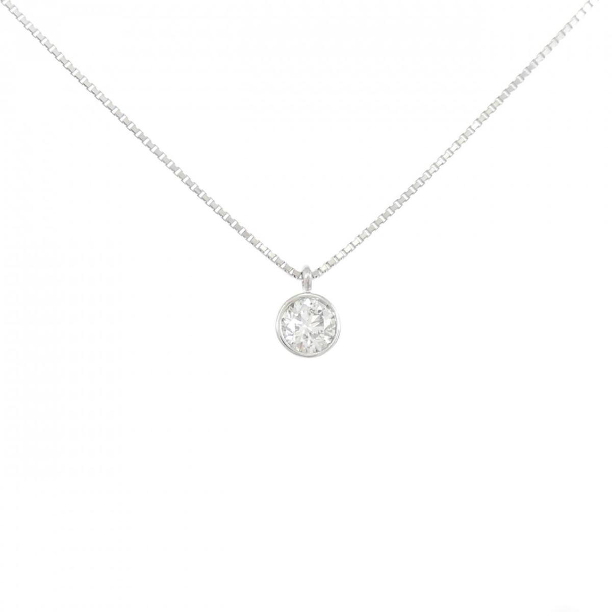PT900/PT850 ソリティア ダイヤモンド ネックレス 0.322CT【中古】 51,360円