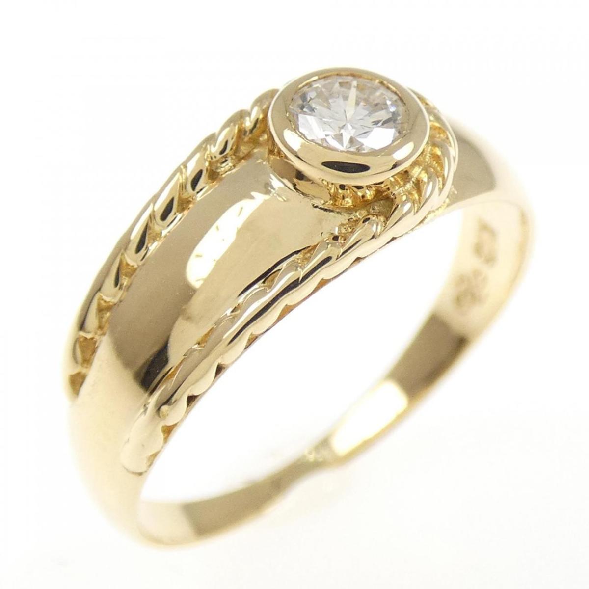 K18YG ダイヤモンド リング 0.16CT【中古】