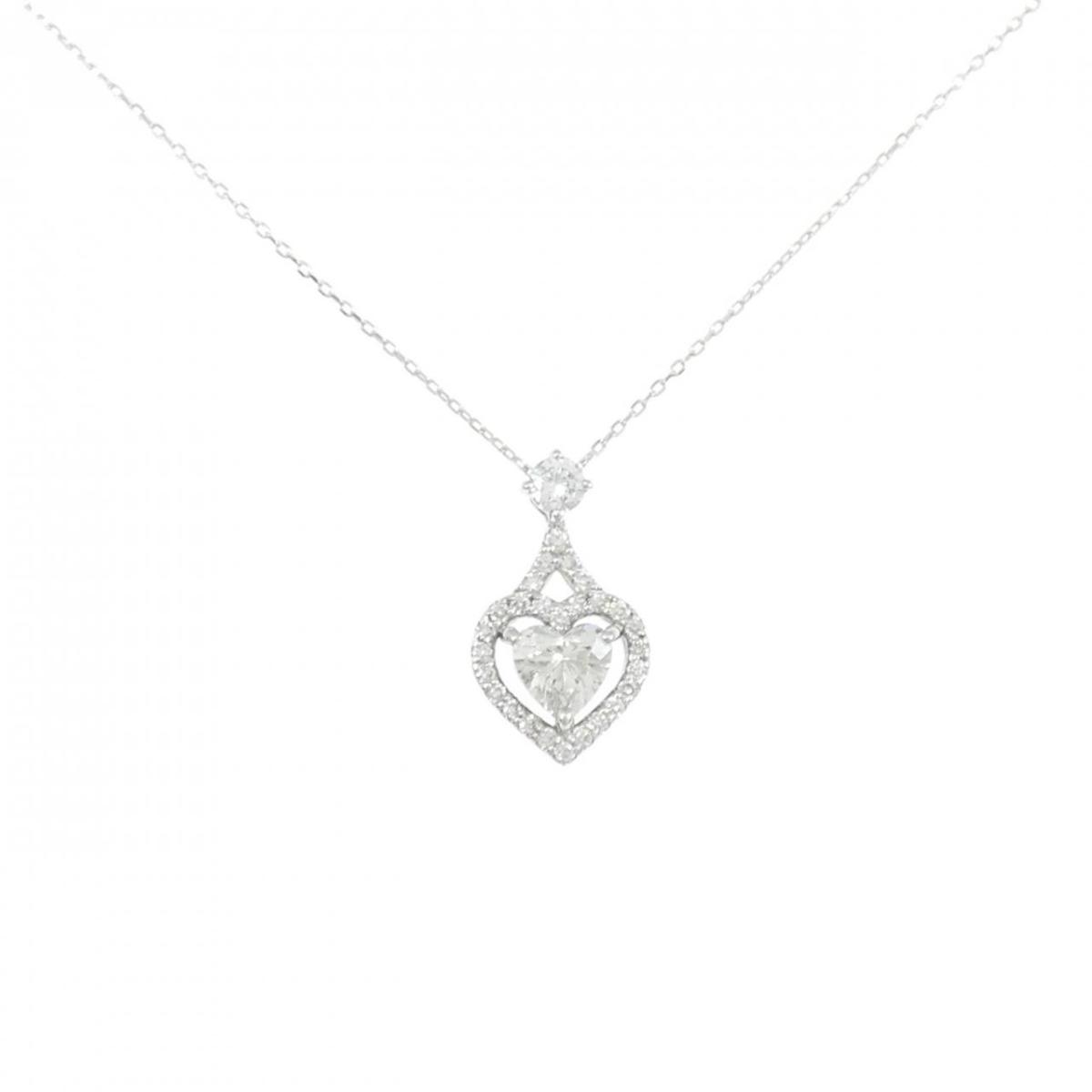 K18WG ハート ダイヤモンド ネックレス 0.377CT【中古】|KOMEHYO ONLINESTORE 店