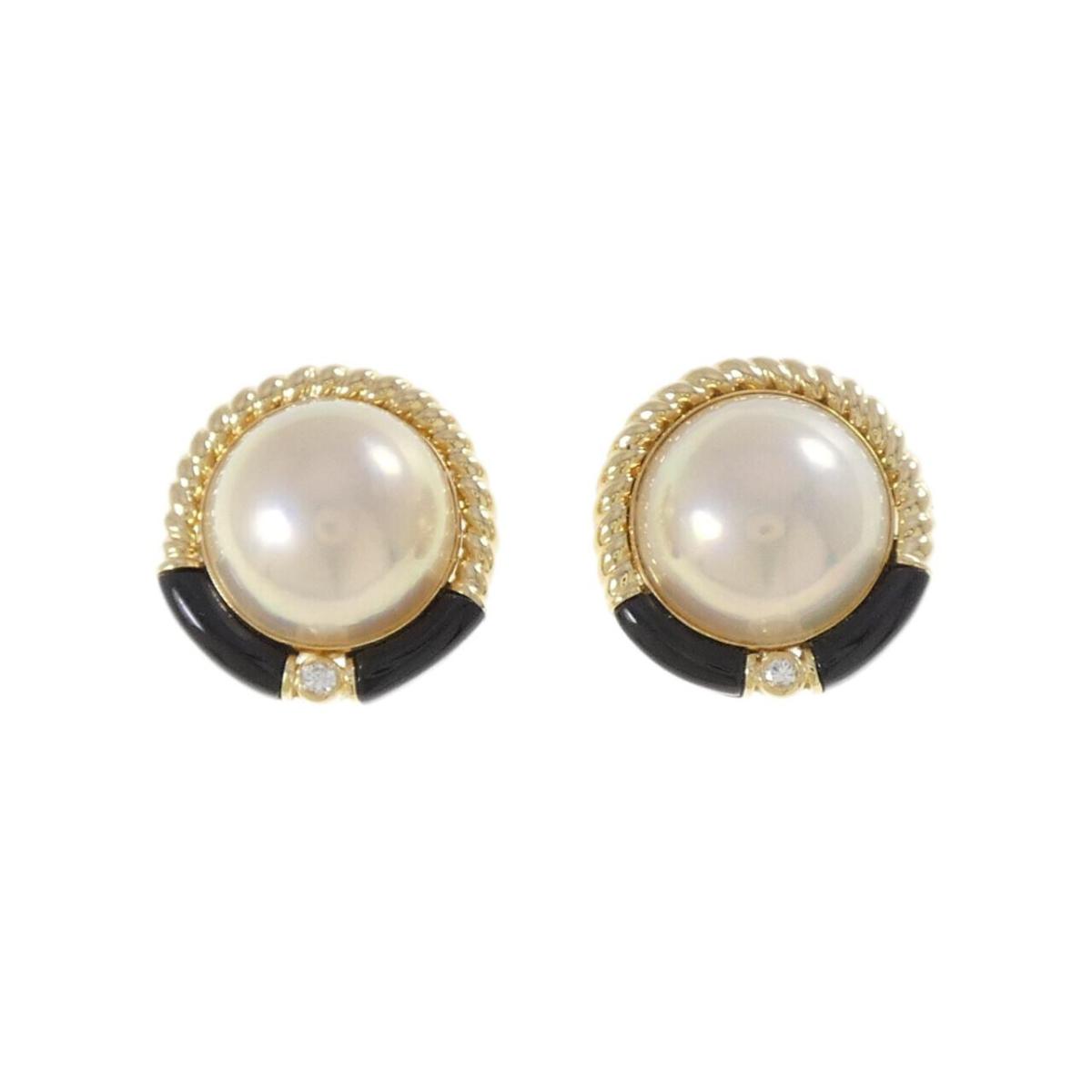 K18YG マベパール ピアス【中古】