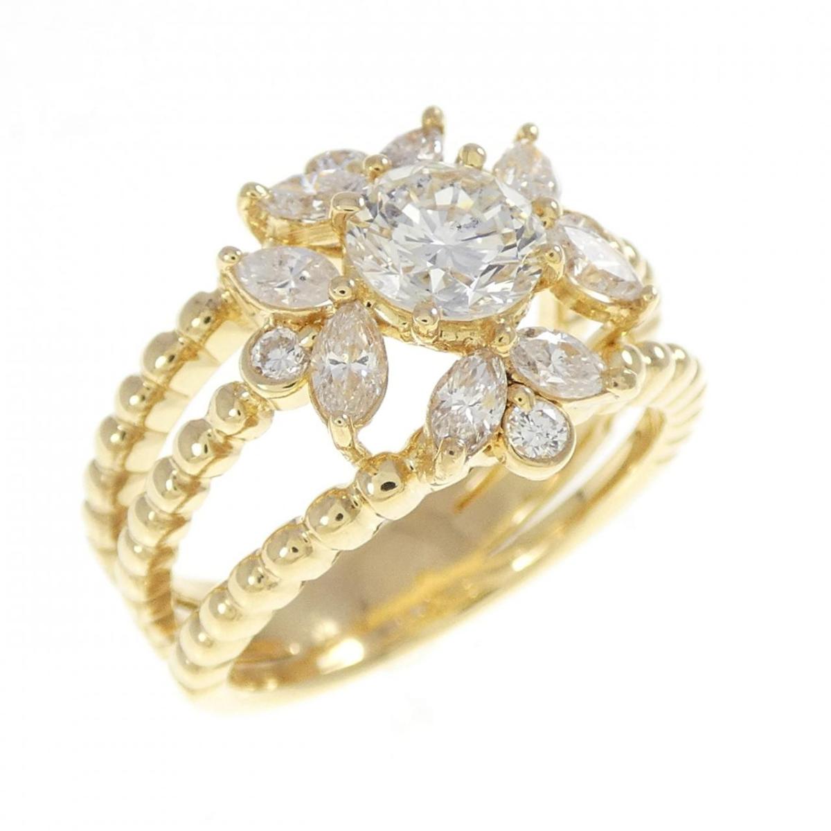 750YG ダイヤモンド リング 0.57CT【中古】