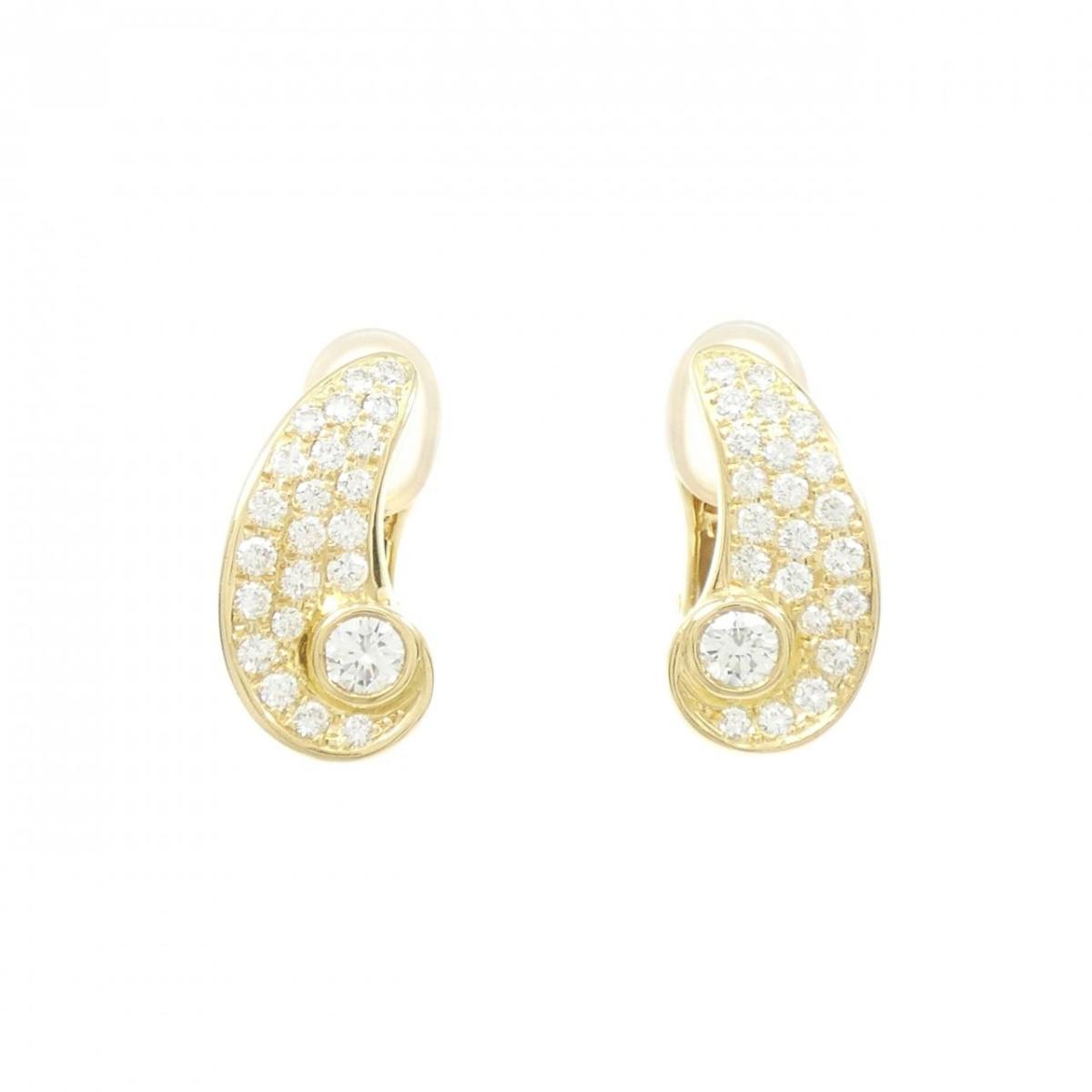 K18YG ダイヤモンド ピアス 0.34CT【中古】
