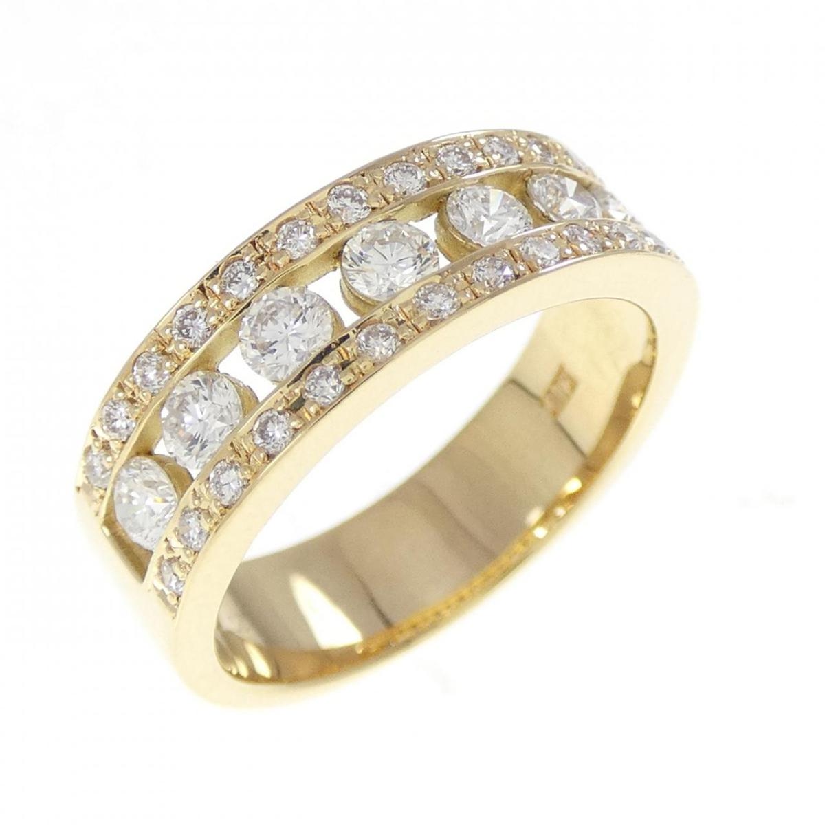 K18YG ダイヤモンド リング 0.72CT【中古】