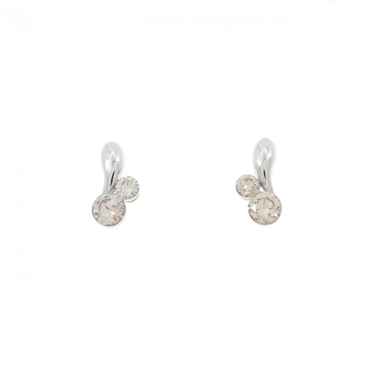 K18WG ダイヤモンド ピアス 0.26CT【中古】｜KOMEHYO ONLINESTORE 店