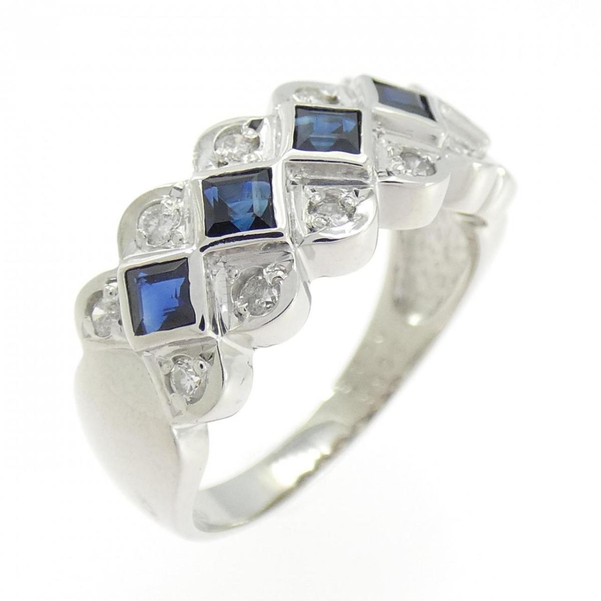 PT900 サファイヤ リング 0.68CT【中古】