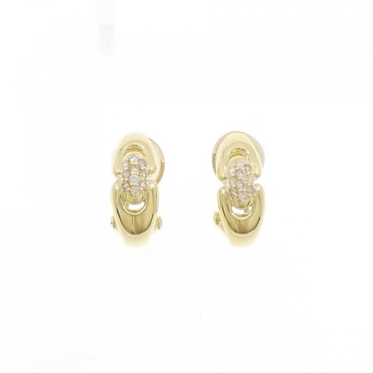 K18YG ダイヤモンド ピアス 0.20CT【中古】