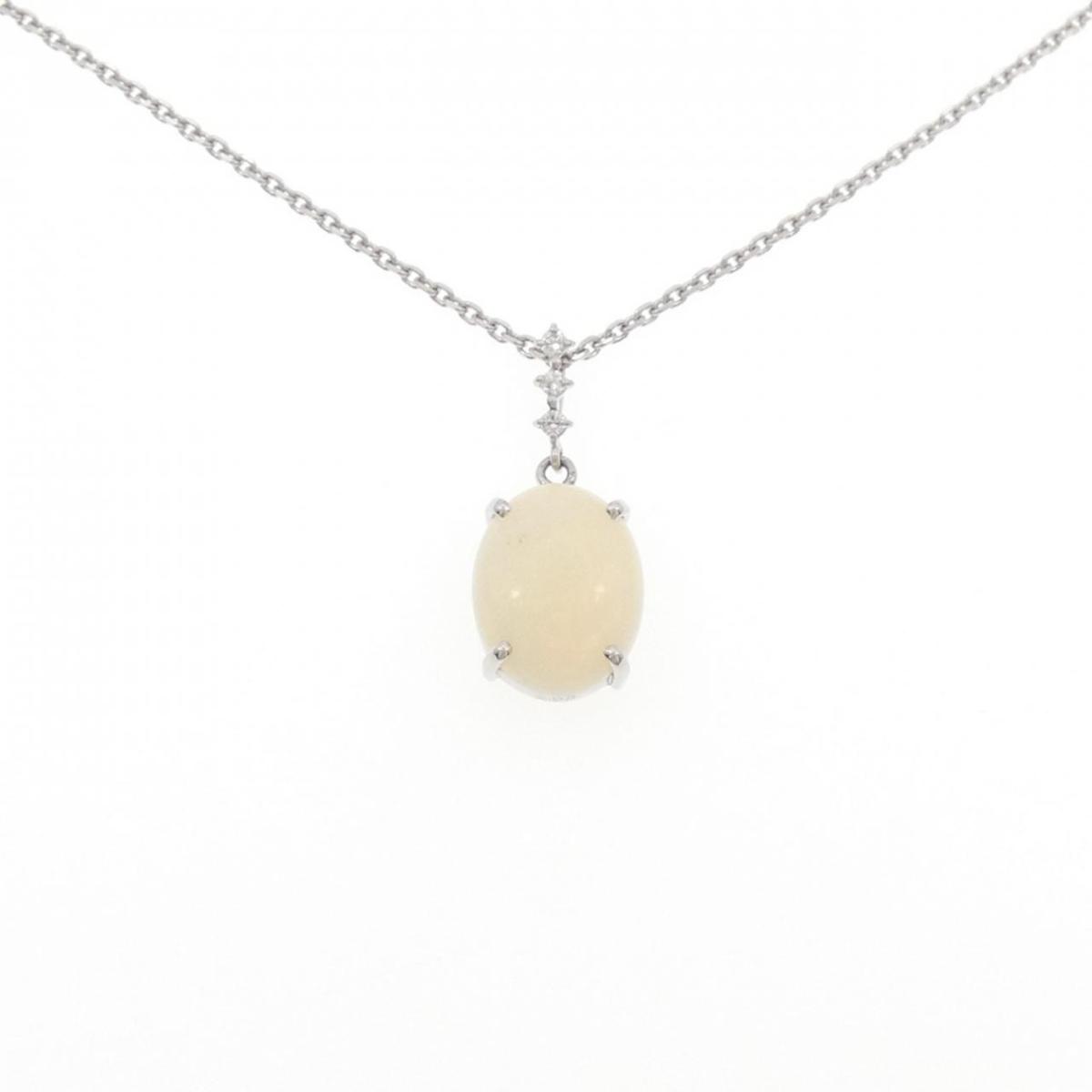 PT900/PT850 オパール ネックレス 3.11CT【中古】