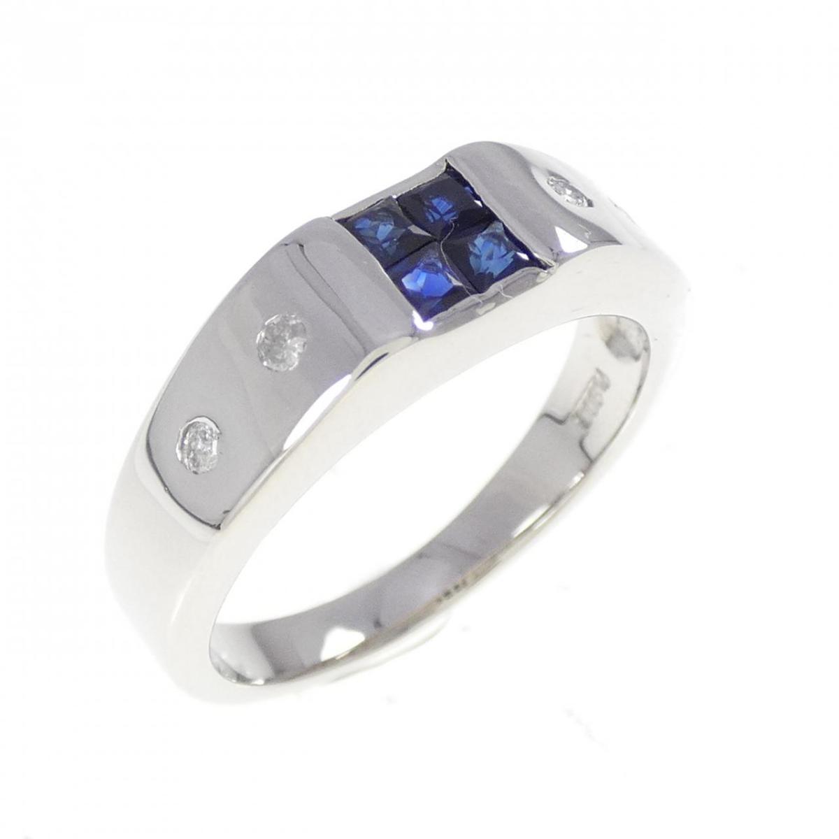 PT900 サファイヤ リング 0.35CT【中古】