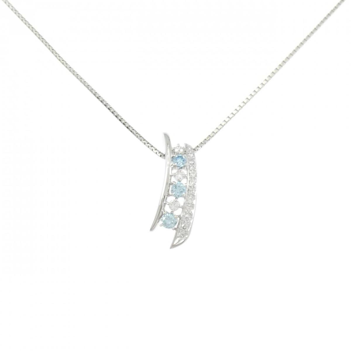 PT900/PT850 ダイヤモンド ネックレス 0.53CT【中古】