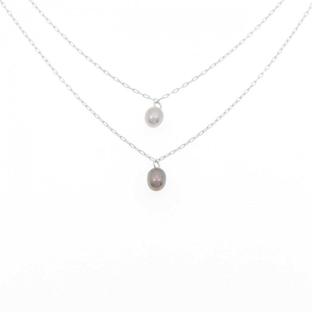 K14WG 黒蝶パール ネックレス【中古】 22,032円