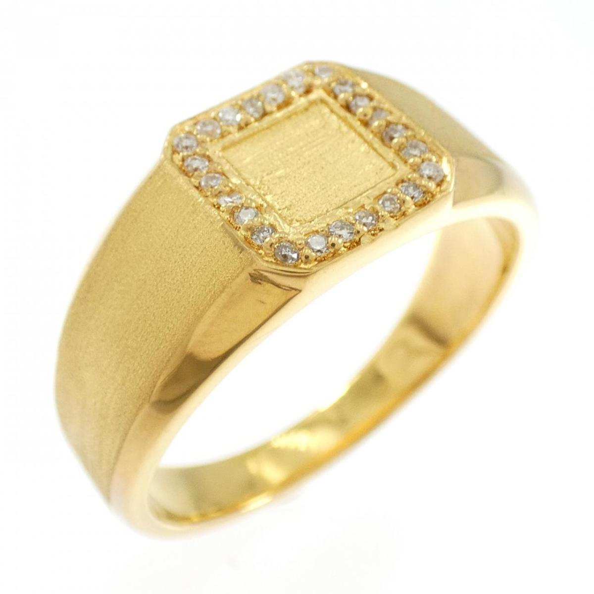 K24YG ダイヤモンド リング 0.11CT【中古】