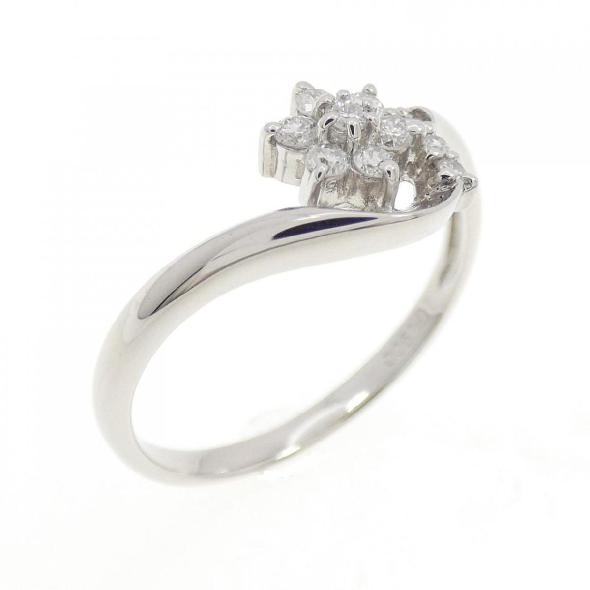 PT900 フラワー ダイヤモンド リング 0.12CT【中古】｜KOMEHYO ONLINESTORE 店 36,140円