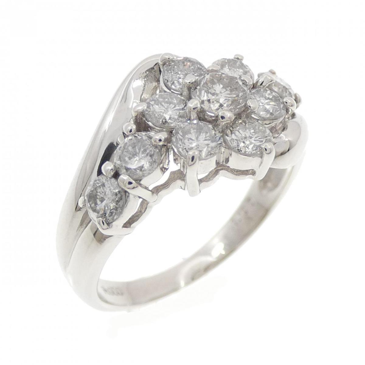 PT900 フラワー ダイヤモンド リング 1.00CT【中古】｜KOMEHYO ONLINESTORE 店