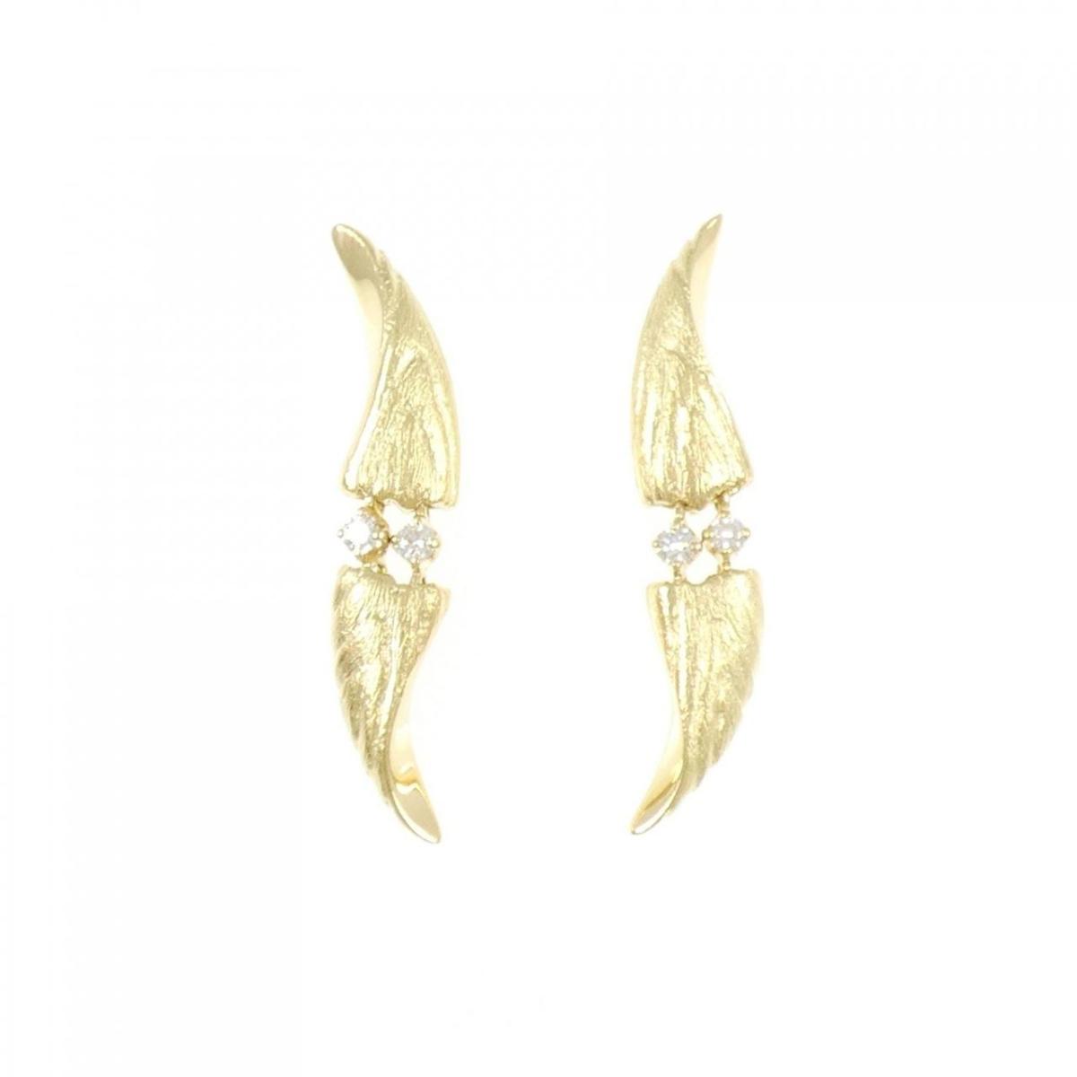ミキモト ダイヤモンド ピアス 0.12CT【中古】