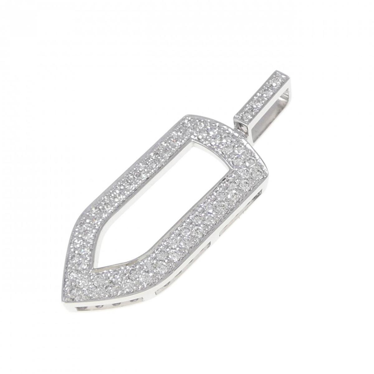 PT900 ダイヤモンド ペンダント 0.50CT【中古】