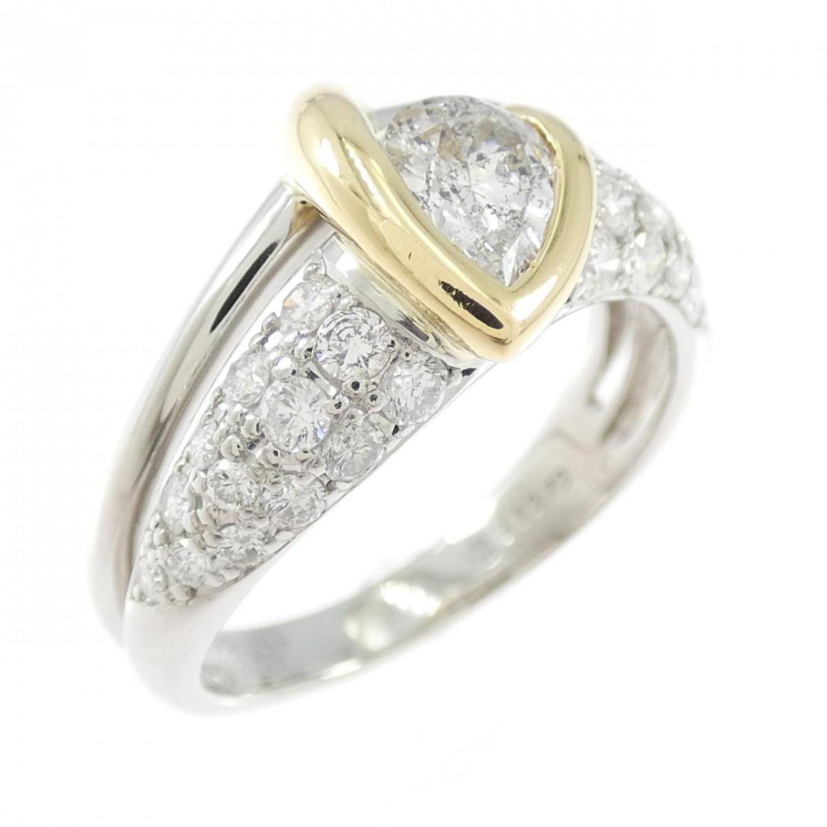 PT900/K18YG ダイヤモンド リング 0.58CT【中古】｜KOMEHYO ONLINESTORE 店