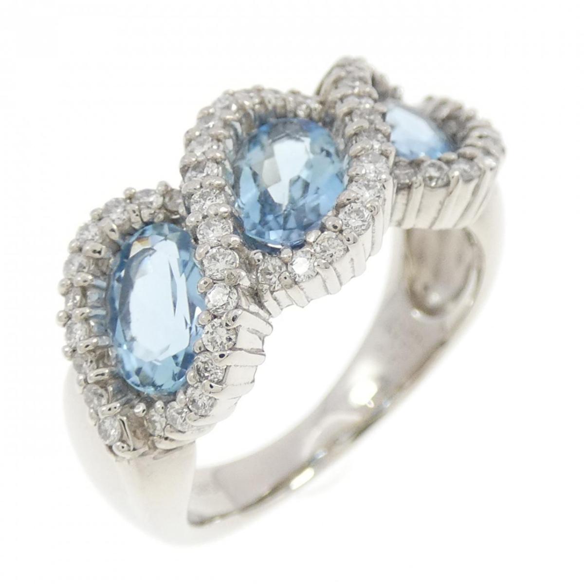 PT900 アクアマリン リング 1.20CT【中古】｜KOMEHYO ONLINESTORE 店