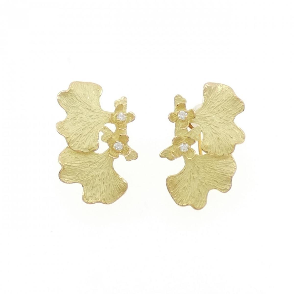 イケダケイコ ダイヤモンド イヤリング 0.08CT【中古】