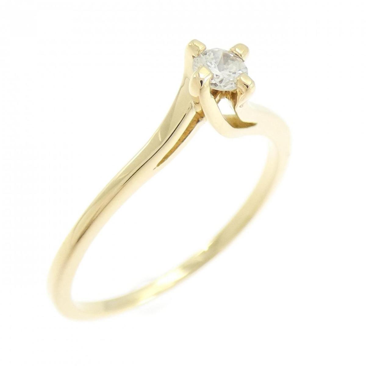 K18YG ダイヤモンド リング 0.10CT【中古】 39,390円