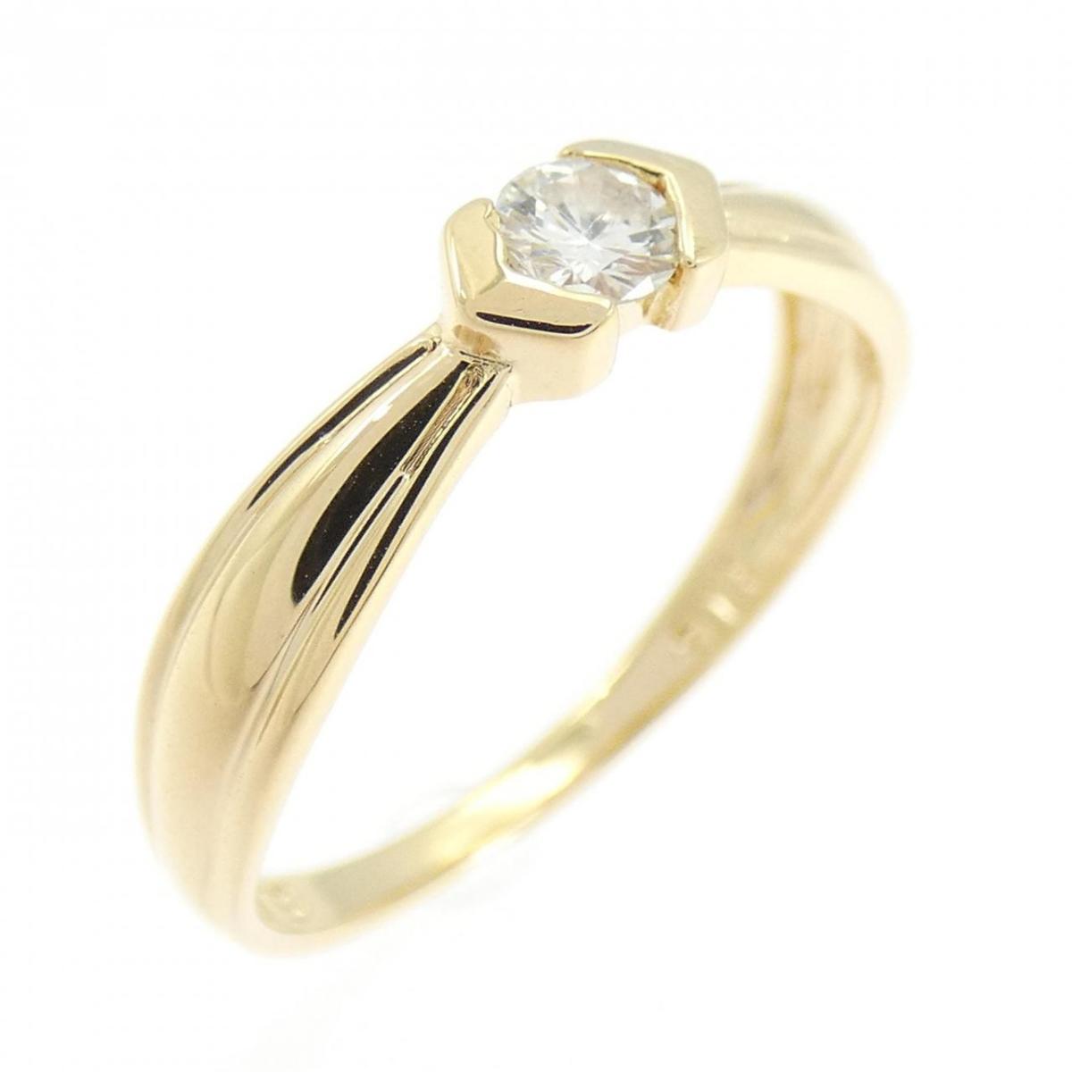 K18YG ダイヤモンド リング 0.11CT【中古】