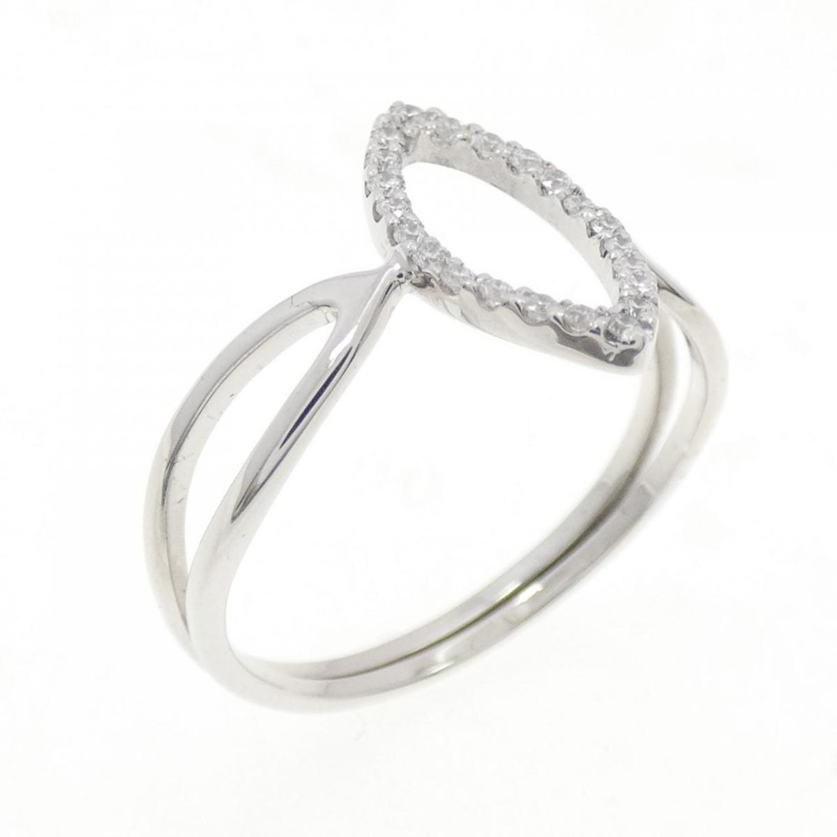 K18WG ダイヤモンド リング 0.11CT【中古】