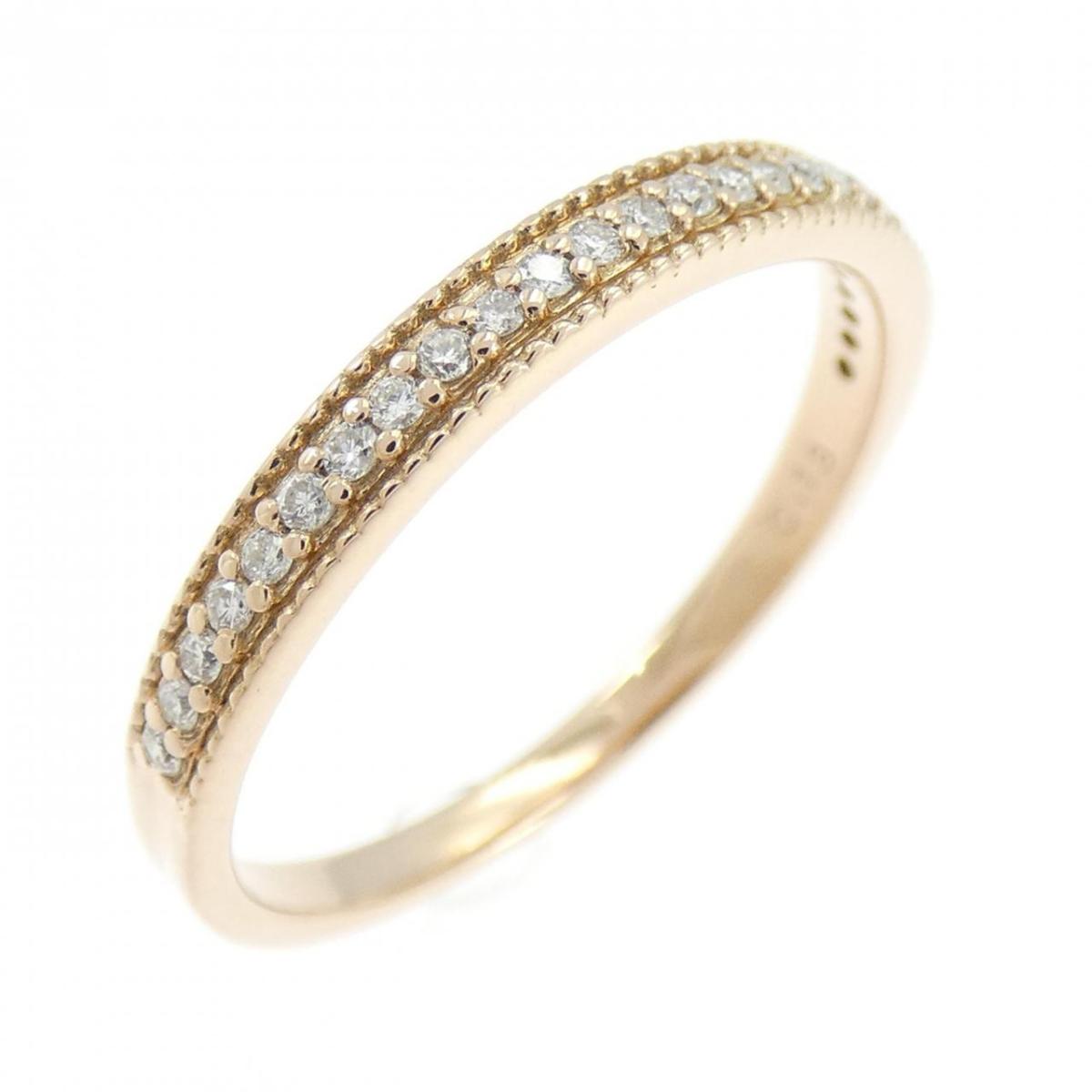 K18PG ダイヤモンド リング 0.13CT【中古】