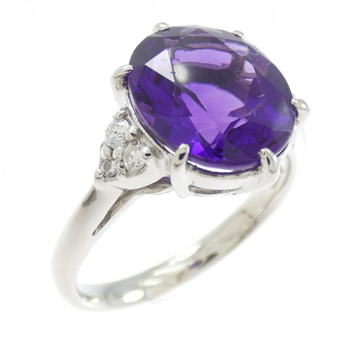 PT900 アメジスト リング 3.19CT【中古】