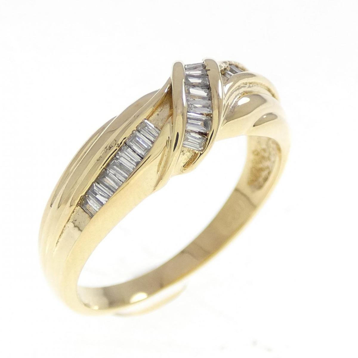 K18YG ダイヤモンド リング 0.22CT【中古】