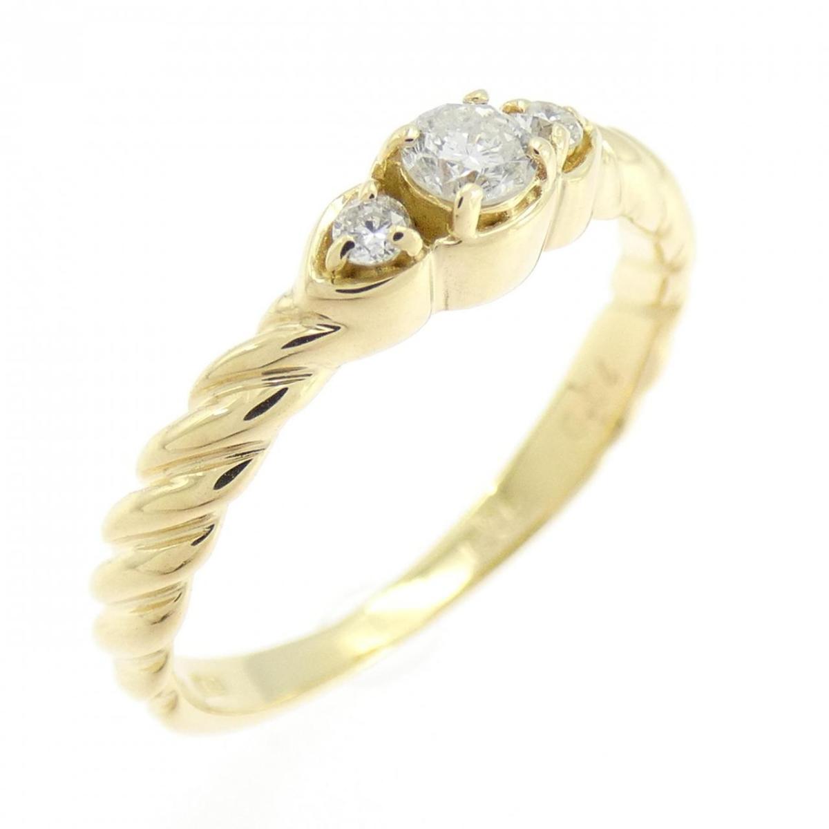K18YG ダイヤモンド リング 0.10CT【中古】|KOMEHYO ONLINESTORE 店